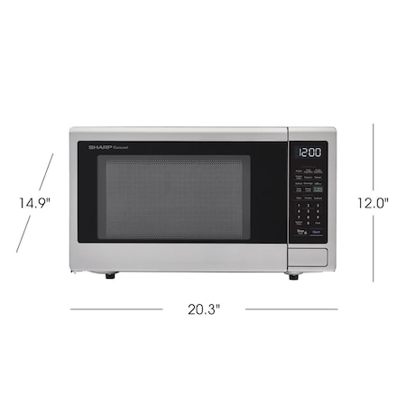 Sharp Sharp SMC1139FS 1.1 cu. ft. 1000W Stainless Steel Smart Carousel Countertop Microwave Oven SMC1139FS